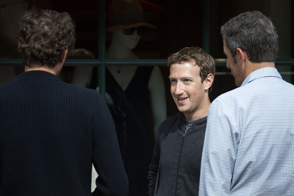 Mark Zuckerberg chief executive officer and co-founder of Facebook Inc. attends the annual Allen & Company Sun Valley Conference