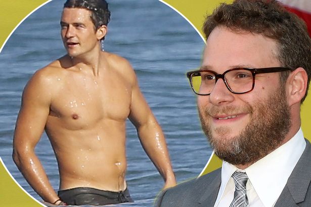 ORLANDO BLOOM has been accused by fellow A-lister SETH ROGEN of deliberately stripping off in those paddleboarding pics to bag himself better film roles