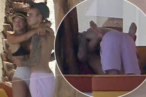 Justin Bieber and girlfriend Sofia Richie are seen celebrating Sofia's 18th birthday on vacation in Cabo San Lucas