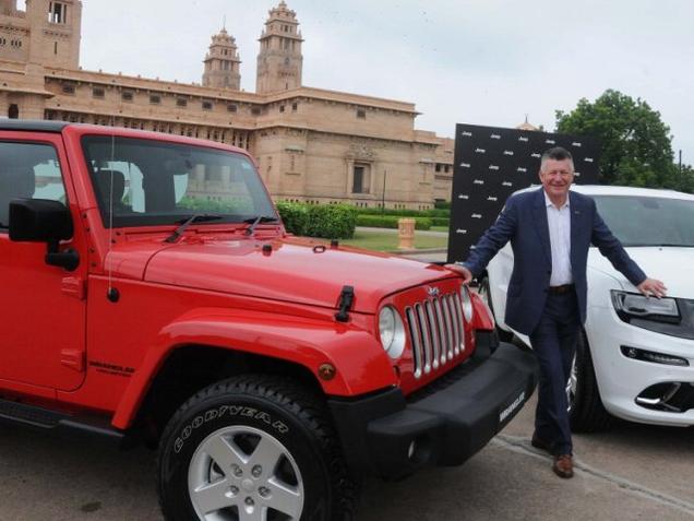 Kevin Flynn president and Managing Director FCA India during the launch of Jeep in India in Jodhpur