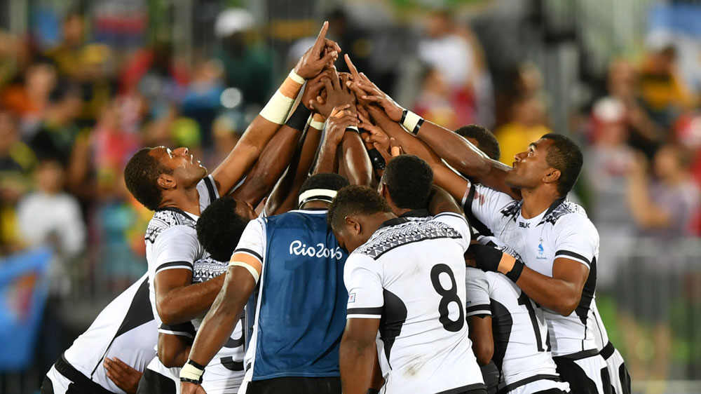 Fiji celebrate