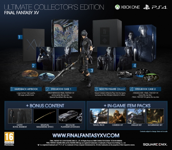 Final Fantasy XV Ultimate Collector's Edition Doesn't Include the Season Pass