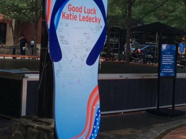 MoCo Residents Send Rio Olympics Good Wishes to Ledecky Conger