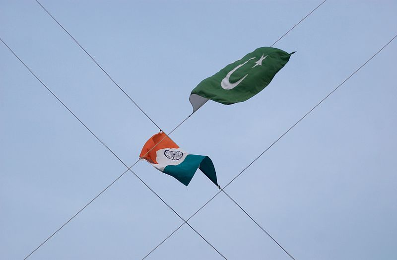 Flags of India and Pakistan Image Source Wikimedia Commons