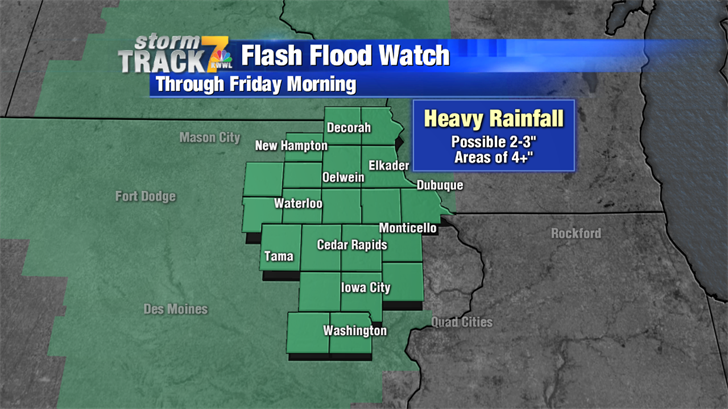 Flash Flood Watch Through Tonight