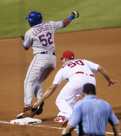 Flores, Ruggiano power Mets to 7-4 win over Cardinals