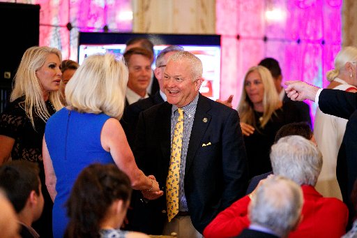 Foley at Mar-a Lago on March 15 for a Trump campaign event on the night of the Florida primary