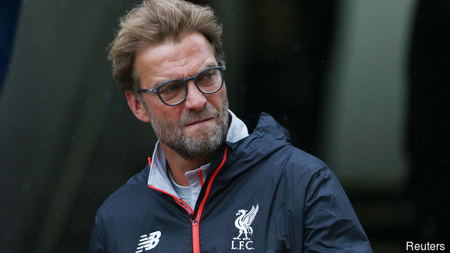 Liverpool manager Juergen Klopp before the match