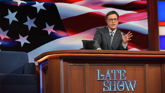 For one night only Stephen Colbert will likely be taking his act to CBS sister network Showtime.   Getty Images