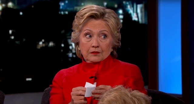 Hillary Clinton was not amused