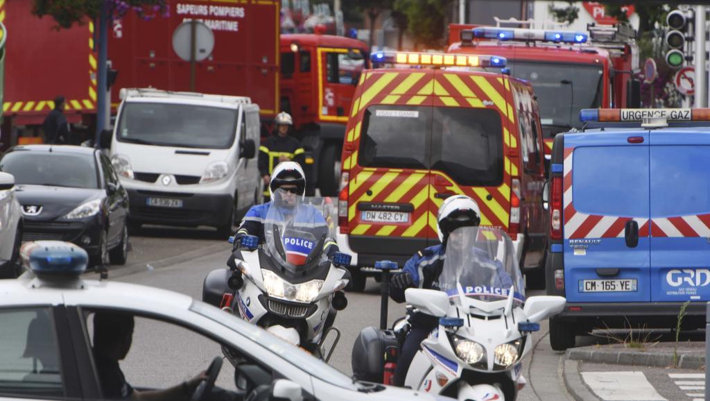 French authorities filed first charges over the church attack in Saint-Etienne-du-Rouvray.                  Charly Triballeau  AFP