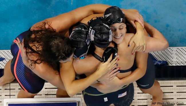 Rio Olympics women's 4x200 meter freestyle relay gold medal