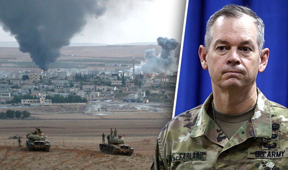 Commander Lieutenant General Sean Mac Farland heads the US-led Operation Inherent Resolve