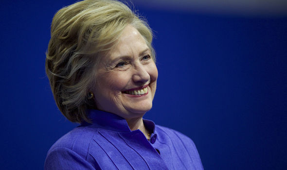 Hillary at the rally in Pennsylvania