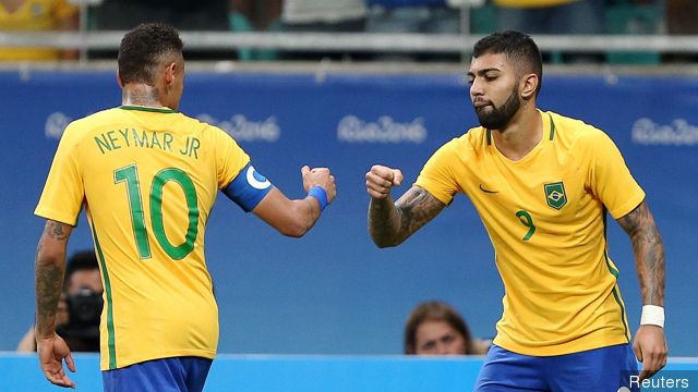 Football- Men's First Round- Group A Denmark v Brazil