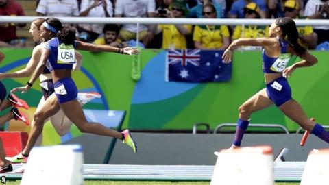 English Gardner and Allyson Felix