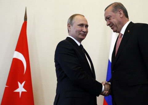 Turkey's President Erdogan in Moscow to 'reset' Russia ties