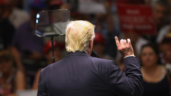 Getty Images Donald Trump has made inroads with registered Independents