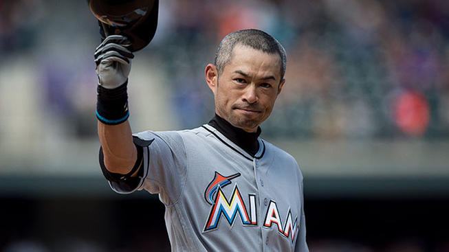 Getty Images Ichiro Suzuki picked up hit #3,000 on Sunday