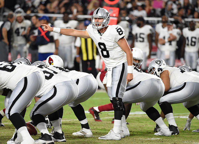 Getty Images Raiders rookie quarterback Connor Cook had a solid pro debut vs. the Cardinals