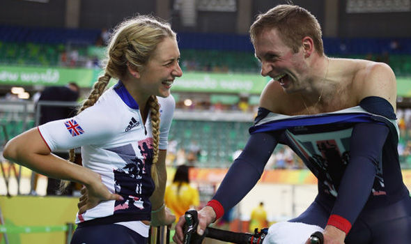 Laura Trott and Jason Kenny at the Rio Olympics