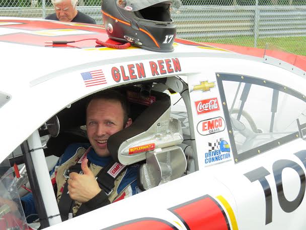 Glen Reen during a recent K&N Pro Series East test with Ted Marsh Racing