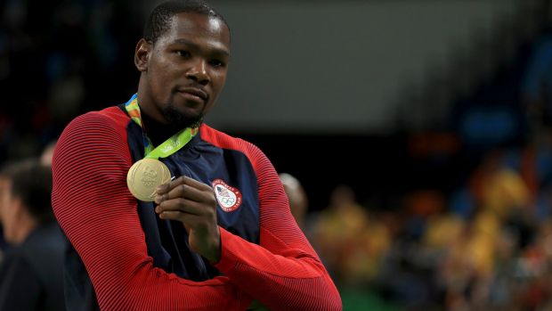 Gold medallist Kevin Durant