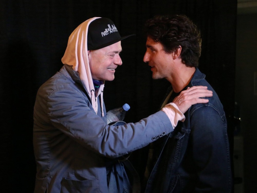 Gord Downie and Justin Trudeau