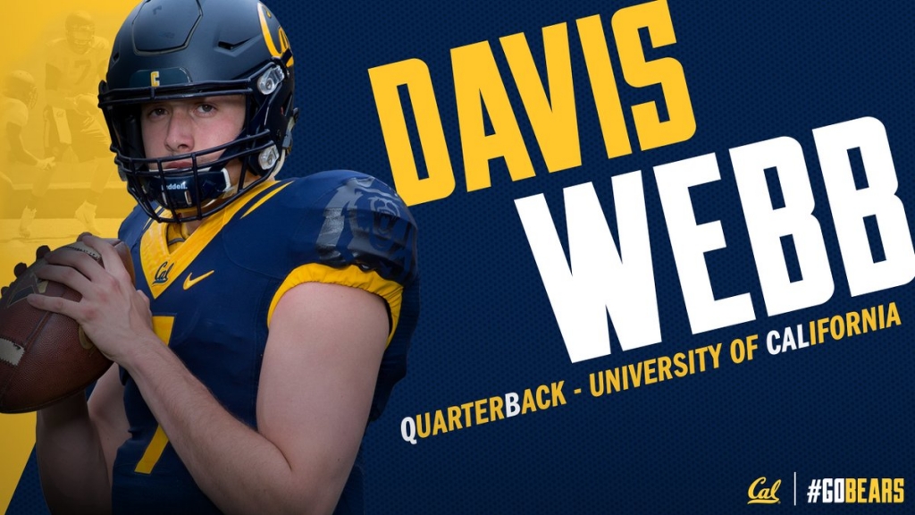 Graduate transfer Davis Webb named starting QB at Cal