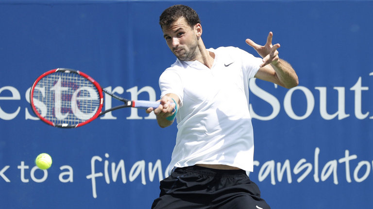 Grigor Dimitrov takes on Steve Johnson next after the Bulgarian defeated his doubles partner Wawrinka