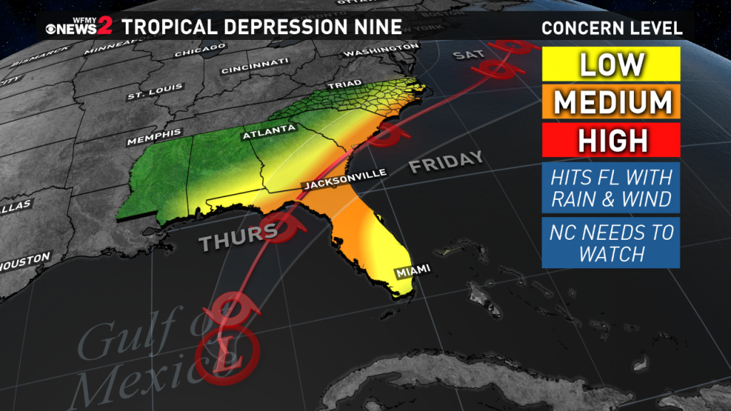 North Carolina warily watching 2 tropical weather systems