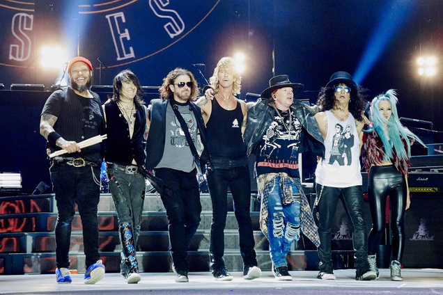 Guns N Roses perform live in concert