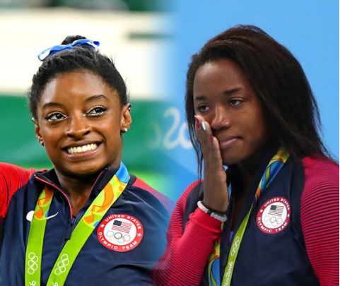 Gymnastics all-around gold medalist Simone Biles and 100-meter freestyle gold medalist Simone Manuel