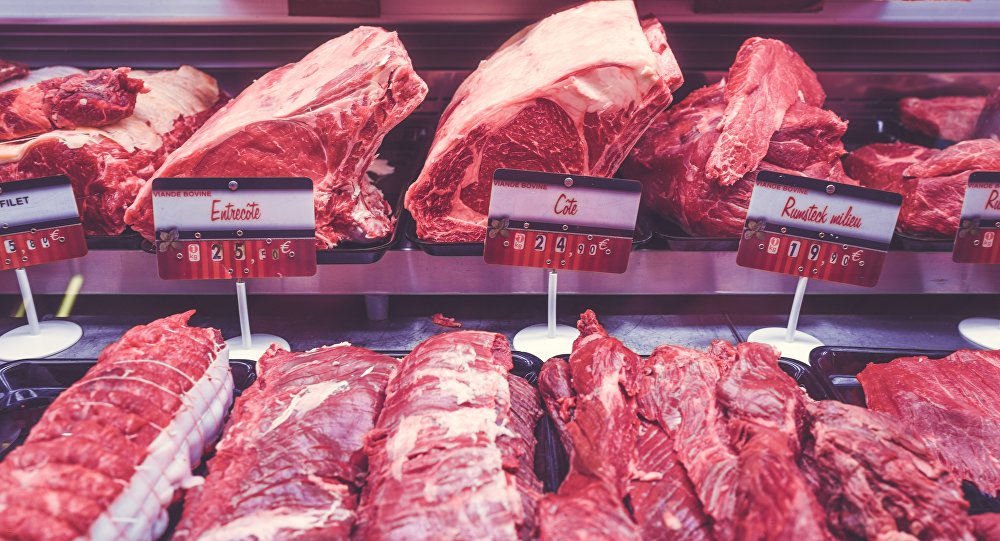 Meat sold at a French shop