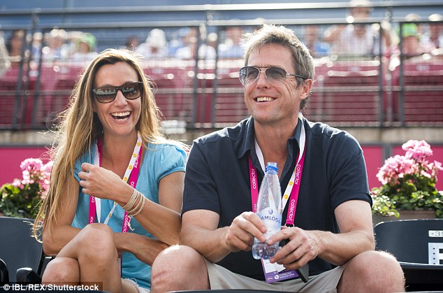 Happy couple Hugh is in a relationship with Swedish producer Anna Eberstein