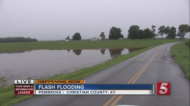 Heavy rains that moved through the area overnight triggered flash flooding in some areas of southern Kentucky.                      WTVF