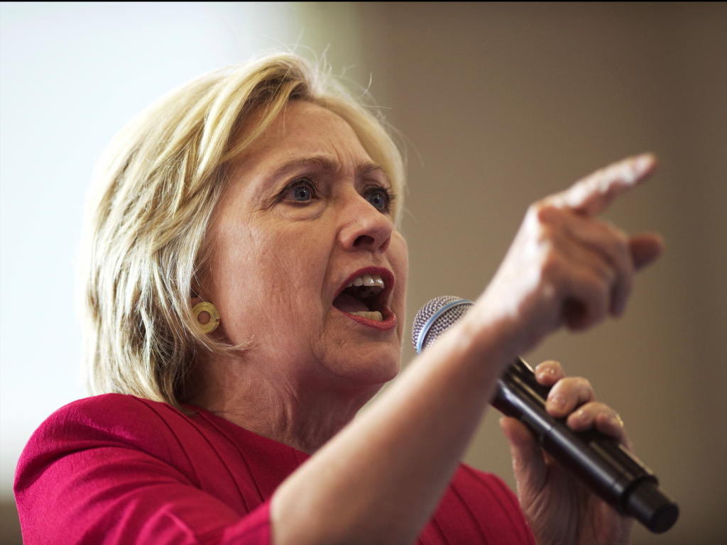 Hillary Clinton at a rally at West Philadelphia High School in Philadelphia Pennsylvania on August 16.   REUTERS  Mark Makela