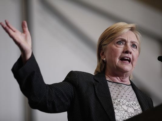 Hillary Clinton delivers a speech on the U.S economy in Warren Mich. on Aug. 11 2016