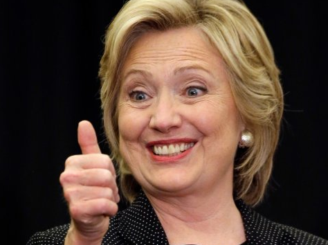 Hillary Clinton Happy