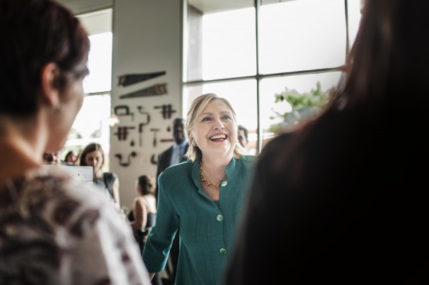 The Democratic presidential nominee hits the road after her party’s national convention