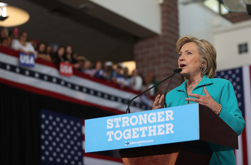 Hillary Clinton speaking during a campaign event at Truckee Meadows Community College in Reno Nevada Aug. 25 2016