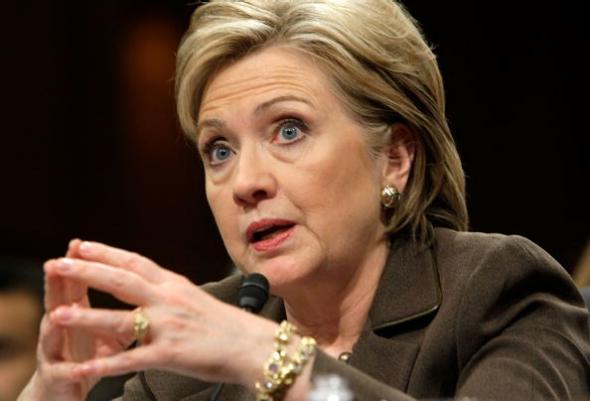 Hillary Clinton speaks during a Senate Foreign Relations Committee confirmation hearing in Washington D.C. on Jan. 13 2009. Alex Wong  Getty Images