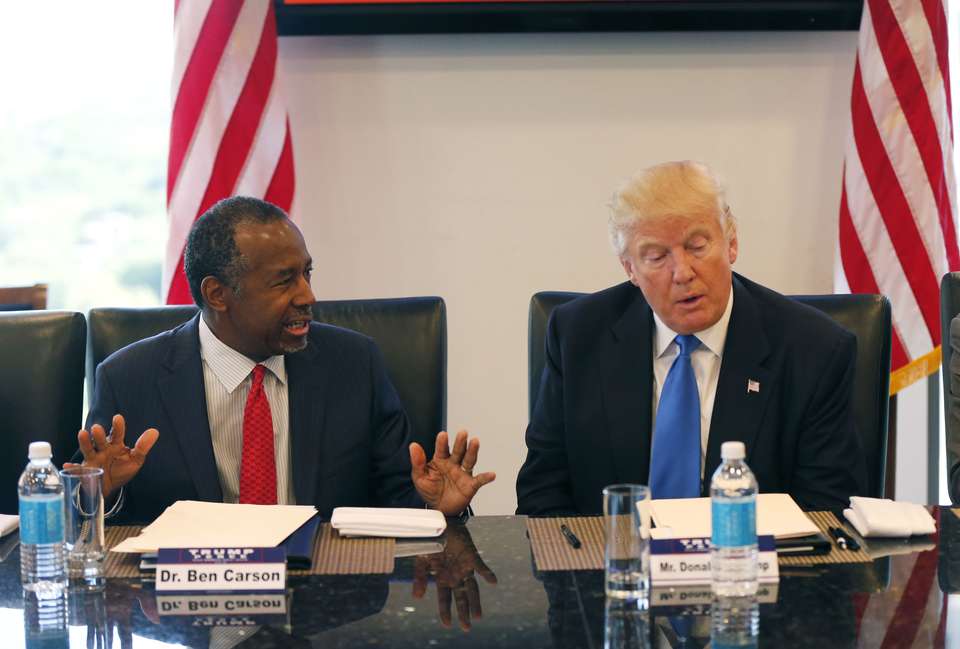 Trump meets with minority leaders ahead of Clinton speech