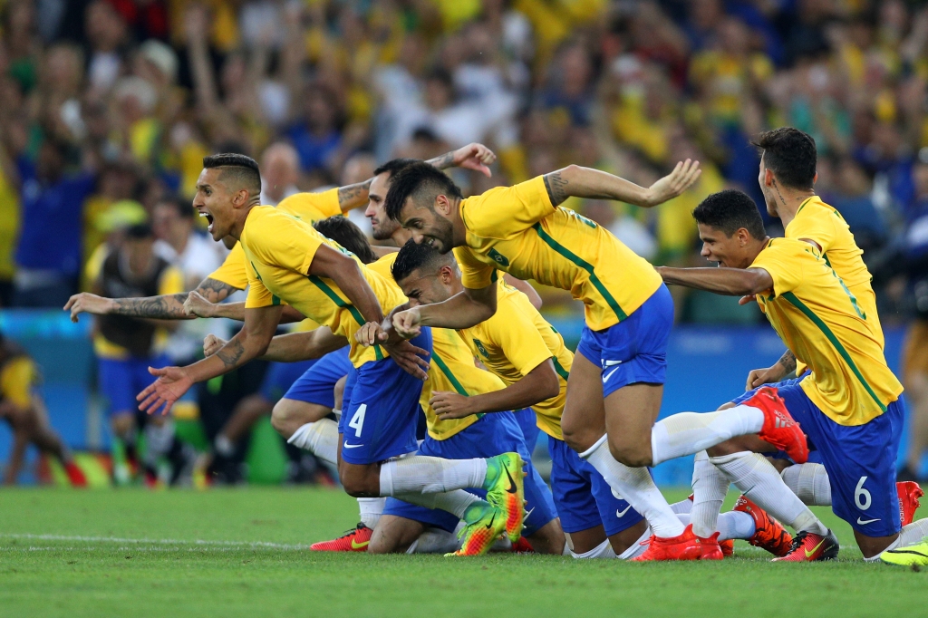 German footballer reminds Brazil fans of 7-1 World Cup defeat during Olympic final