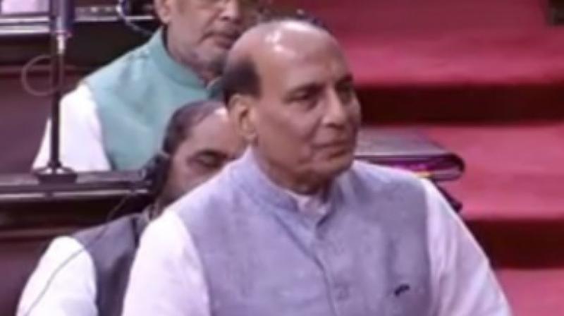 Home Minister Rajnath Singh speaks in Rajya Sabha