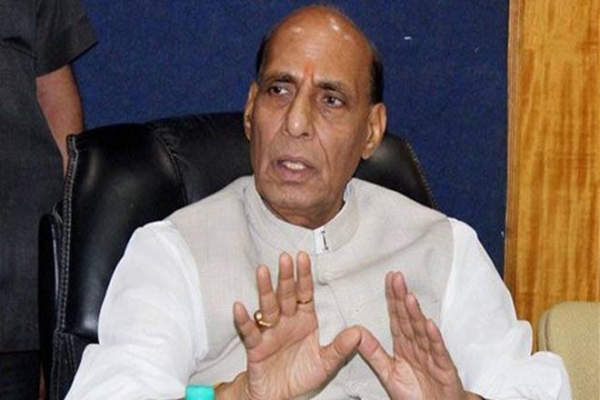 Home Minister Rajnath Singh is visiting Kashmir for two days. He arrived in Srinagar earlier today. Credit PTI