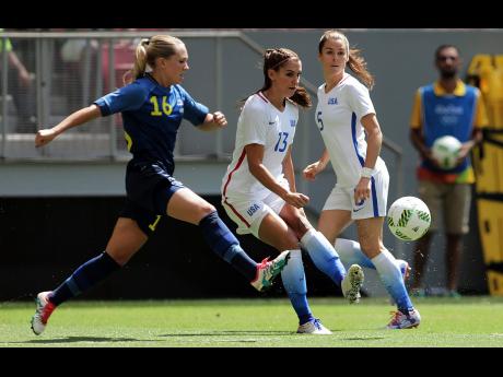 Rio Olympics 2016: Women's champions USA lose quarter-final with Sweden on penalties