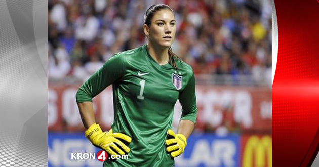 US goalkeeper Hope Solo prepares to kick the ball during the Rio 2016 Olympic Games Quarter-finals women's football match USA vs Sweden at the Mane Garrincha Stadium in Brasilia