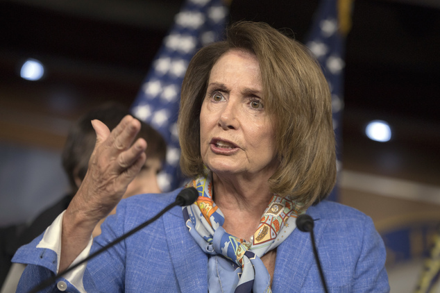 House Minority Leader Nancy Pelosi D-Calif. speaks at a news conference on Capitol Hill in Washington. Pelosi is advising fel