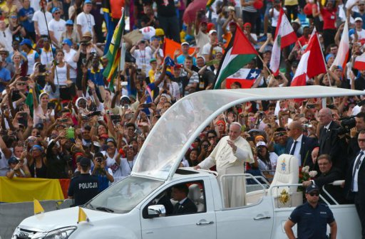 Pope visits sites tied to Polish saints in Krakow